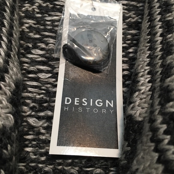 Design History NWT Grey wool Blend Cardigan Large - Picture 5 of 9